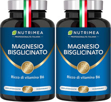 Carica l'immagine nel visualizzatore di Gallery, Magnesio Bisglicinato 1500 mg con Vitamina B6 | 90 Capsule | Nutrimea