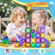 Carica l'immagine nel visualizzatore di Gallery, 43 Pezzi Costruzioni Magnetiche per Bambini, Giochi da Viaggio Bambini 3 4 5 6 Anni Regalo Bambino Bambina 3-6 Anni Magn