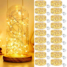 Carica l'immagine nel visualizzatore di Gallery, kolpop Stringa Luci Led a Batteria, 18 Pezzi Impermeabile Lucine Led Decorative a Batteria, 20 Led 2M Mini Led a Batteri