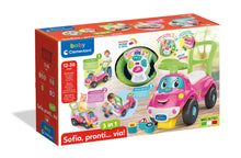 Carica l'immagine nel visualizzatore di Gallery, Clementoni - 17746 - Sofia Pronti Via - Macchinina Cavalcabile 3 in 1, Gioco Educativo Parlante con Luci e Suoni per Bambini 1 Anno, Made in Italy
