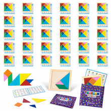 Carica l'immagine nel visualizzatore di Gallery, BONNYCO Tangram Legno Bambini, 30 Mini Giochi per Gadget Compleanno Bambini