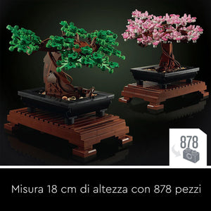LEGO Icons Albero Bonsai, Kit di Modellismo Piante Artificiali, Modellino da Costruire in Mattoncini, Decorazione per la Casa, Hobby Creativi per Adulti, Idee Regalo per Lei, Lui, Donna o Uomo 10281