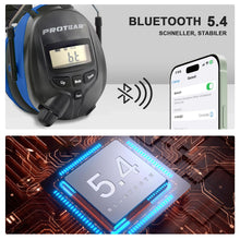 Carica l'immagine nel visualizzatore di Gallery, PROTEAR Cuffie Antirumore Bluetooth con radio FM / AM e microfono incorporato, Cuffie protettive contro il rumore perfette per Falciare, Segare, Officina, SNR 30dB