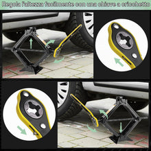 Carica l'immagine nel visualizzatore di Gallery, Cric per Auto 2T, Crick Auto epoca, Martinetto per Auto con Chiave a Cricchetto, Cric Voiture Electrique, Ponte Sollevatore Auto, Cric Auto Professionale, per Auto, Camion, Berline, Furgoni