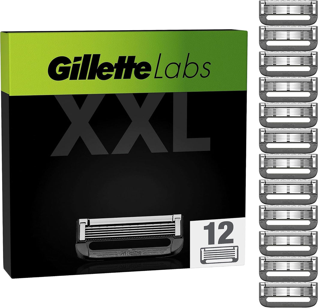 8 x Lamette di ricambio per Gilette Labs rasosio riscaldato, 5 lame affilate