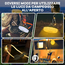 Carica l'immagine nel visualizzatore di Gallery, JONRRYIN Stringa di Luci da Campeggio, 10M Catena Luminosa da Campeggio Portatile, Stringa Luminosa Portatile con 8 Modalità di Illuminazione, Lampada da campeggio Ricaricabile per Esterni, Feste