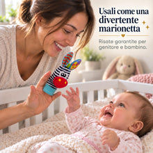 Carica l'immagine nel visualizzatore di Gallery, Sonaglini Sensoriali Montessori, Calzini Sonaglio Mani e Piedi Neonato 0-12 Mesi, Stimola Udito e Coordinazione, Gioco E