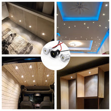 Carica l'immagine nel visualizzatore di Gallery, Mini Faretti Led Da Incasso 12V 1W IP65 9Pz Bianco Fredda 6000K 120°