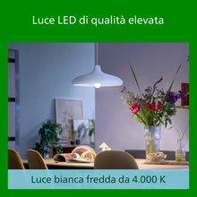 Carica l'immagine nel visualizzatore di Gallery, Philips LED Lampadina Goccia a Filamento Classe A Ultra Efficiente a Risparmio Energetico, 40W, E27, Luce Bianca Fredda