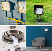 Carica l'immagine nel visualizzatore di Gallery, Tubo alogeno HaloLine, base R7S, lampada alogena T3, 230V, 230W = 300W, 118 mm, bianco caldo - 2800K (5 pezzi)