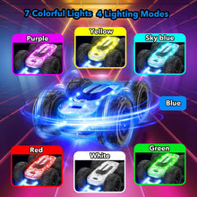 Carica l'immagine nel visualizzatore di Gallery, Macchina Telecomandata per Bambini, Rotazione a 360° con Luce LED 2.4GHZ 4WD RC Auto Telecomandata per Bambini 8-12 Anni RC Auto Giochi Interno All'Aperto Giardino Regalo Bambino Compleanno Giocattolo