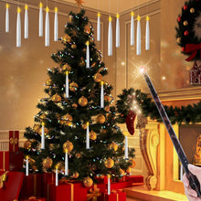 Carica l'immagine nel visualizzatore di Gallery, EXTSUD Set di 12 candele a LED galleggianti con telecomando bacchetta magica – candele a batteria con fiamma tremolante 