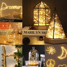 Carica l'immagine nel visualizzatore di Gallery, Frasheng Micro LED Luci Stringa 15pz,2m 20LEDs Micro Catena Di Lampada d'Atmosfera,Mini Lampada a fili di rame Bianco Ca