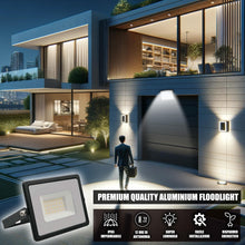 Carica l'immagine nel visualizzatore di Gallery, V-TAC Faro LED da Esterno 30W Nero - [Chip Samsung - Alte Perfomance, Bassi Consumi] - 2510 Lumen - IP65 - Proiettore Fa