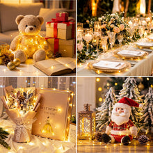 Carica l'immagine nel visualizzatore di Gallery, litogo Piccola catena di luci a batteria con timer, 2 m, 20 LED, filo di rame, per feste, Natale, Halloween, matrimonio,