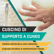 Carica l'immagine nel visualizzatore di Gallery, Purovi Cuscino Antireflusso Ergonomico - Cuscino a Cuneo Ortopedico in Cotone per Letto e Divano - Cuscini da Lettura, Supporto per Schiena e Rialzo Gambe
