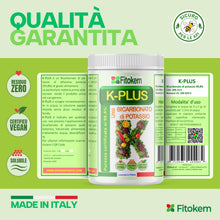 Carica l'immagine nel visualizzatore di Gallery, Fitokem K Plus Bicarbonato di Potassio per Piante 1KG Fertilizzante Concime Orto Giardino Alberi da Frutto Universale Fu