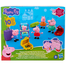 Carica l'immagine nel visualizzatore di Gallery, Peppa Pig Voyages de Peppa : Aventures en Famille, Coffret avec Figurines et Accessoires, inclut Bébé Evie, Jouets présc