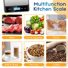 Carica l'immagine nel visualizzatore di Gallery, Zivacate Bilancia Cucina Digitale, Bilancia da Cucina 5kg, Piatto Inox