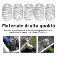 Carica l'immagine nel visualizzatore di Gallery, Rete per grondaie in Metallo Alluminio antifoglie