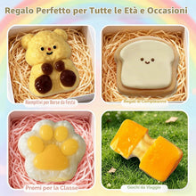 Carica l'immagine nel visualizzatore di Gallery, Squishy Giocattoli, 4 Pezzi Taba Squishy Kit, Squishies Squisze Fidget giocattoli Stress Relief Giocattoli per Adulti Fa