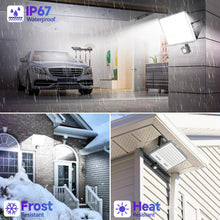 Carica l'immagine nel visualizzatore di Gallery, YIQIBRO Faretto LED da Esterno con Sensore di Movimento 100W 6500K, 1 Pezzi