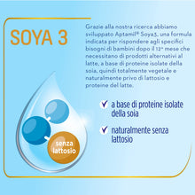 Carica l'immagine nel visualizzatore di Gallery, APTAMIL Soya 3, Alimento Liquido, Naturalmente Senza Lattosio, 12x500ml