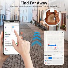 Carica l'immagine nel visualizzatore di Gallery, QCOQ Tracker Tag 4 Pezzi, Nero | Smart Tracker Funziona con Apple Dov'è App (solo iOS), Batteria Sostituibile Bluetooth 