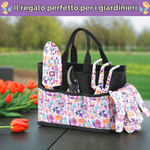 Carica l'immagine nel visualizzatore di Gallery, Velway Set di Attrezzi da Giardinaggio 5 Pezzi in Acciaio con Borsa