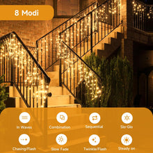 Carica l'immagine nel visualizzatore di Gallery, WOWDSGN Luci di Natale da Esterno Cascata 10M 440 LED, Tenda Luminosa Esterna, 8 Modalità Tenda Luminosa Esterno con Impermeabile Decorazioni Giardino per Esterno Bianco Caldo