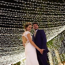 Carica l'immagine nel visualizzatore di Gallery, Zorela 600 LED 6Mx3M Tenda Luminosa Natale Esterno Interno Prolungabile Luci di Natale IP44 Impermeabile con 8 Modalità Tenda Luci Esterno per Natale, Giardino e Matrimonio
