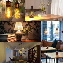 Carica l'immagine nel visualizzatore di Gallery, Lampadine Filamento LED E27 6W = 60W 630LM Bianca Calda 2700K 6 Pezzi