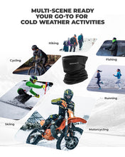Carica l'immagine nel visualizzatore di Gallery, ROCKBROS Scaldacollo Invernale Termico Moto Passamontagna Fasce Caldo Ciclismo Motociclismo per Inverno Multifunzionale 