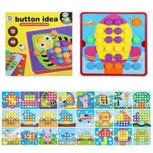 Carica l'immagine nel visualizzatore di Gallery, Valyrane Gioco Mosaico per Bambini 2 3 4 Anni, Chiodini Colorati con 24 Schede e 46 Pezzi, Gioco Educativo per Sviluppar
