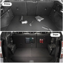 Carica l'immagine nel visualizzatore di Gallery, EINESIN 4 Pezzi Rete Portaoggetti Auto e Camper, Tasca Elastica con Telaio per Bagagliaio, Organizer Accessori per Van e