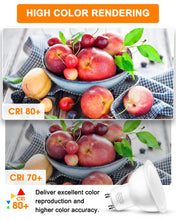 Carica l'immagine nel visualizzatore di Gallery, Lampadine LED GU10, 5W Equivalenti a 50W Lampadina, Luce Bianca Calda 3000K