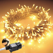Carica l'immagine nel visualizzatore di Gallery, Catena luminosa a LED per esterni, 60 m, 600 LED, catena luminosa per esterni, resistente alle intemperie, con spina, il