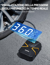Carica l'immagine nel visualizzatore di Gallery, AstroAI Compressore Aria Portatile S1 150 PSI, Gonfiatore Digitale per Pneumatici per Auto 12V, Gonfiatore per Pneumatici per Auto Elettrica con Schermo LCD per Auto, Bicicletta, Moto, Palla, ECC