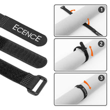 Carica l'immagine nel visualizzatore di Gallery, ECENCE Fascette Cavi Riutilizzabili a Strappo Nylon, Set da 25