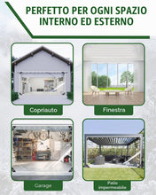 Carica l'immagine nel visualizzatore di Gallery, FoundGo 2x1m Telo Impermeabile Esterno Trasparente [420g/m² 0.35mm] Telone Trasparente per Esterni con Occhielli Imperme