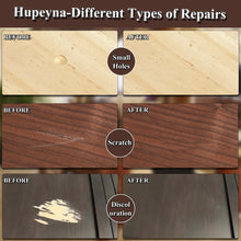 Carica l'immagine nel visualizzatore di Gallery, Hupeyna Kit Riparazione Legno, 12 Colori Stucco per Legno, Ritocco Legno
