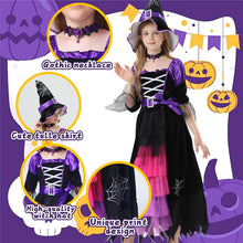 Carica l'immagine nel visualizzatore di Gallery, Costume da scheletro per bambini, travestimento da strega, da ragazza, costume da scheletro per gioco ruolo festa cospla