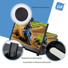 Carica l'immagine nel visualizzatore di Gallery, NK Amplificatore per schermo da 12 pollici, pieghevole per cellulare