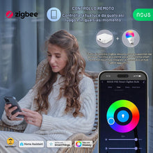 Carica l'immagine nel visualizzatore di Gallery, NOUS P3Z, Zigbee Lampadine Led E27 Luce Calda Fredda, Tuya Smart Life Luci Led Rgb, Lampadina Compatibile con Alexa, Goo