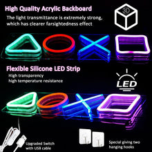 Carica l'immagine nel visualizzatore di Gallery, Insegna al neon del giocatore, Insegne al neon da gioco a LED USB/interruttore, decorazione grafica al neon Segno Sala G