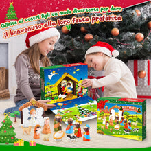 Carica l'immagine nel visualizzatore di Gallery, Geebiiny Calendario Avvento 2024, Presepe Bambini Calendario Avvento per Bambini Calendario di Avvento Presepe Accessori Calendario dell Avvento Regalo di Natale Calendario Avvento Bambino Bambina