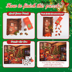 HappyGoLucky Calendario Avvento 2024 Adulti, Puzzle Adulti 1000 Pezzi Regali Natale Uomo Donna e Bambini Calendario dell Avvento Uomo Donna Coppia Regali Ragazza Ragazzo Amica Idee Regalo di Coppia