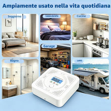 Carica l'immagine nel visualizzatore di Gallery, Rilevatore Monossido di Carbonio Portatile con Display LCD Chiaro, Adatto per Uso Domestico, Viaggi, Camper e Appartamen