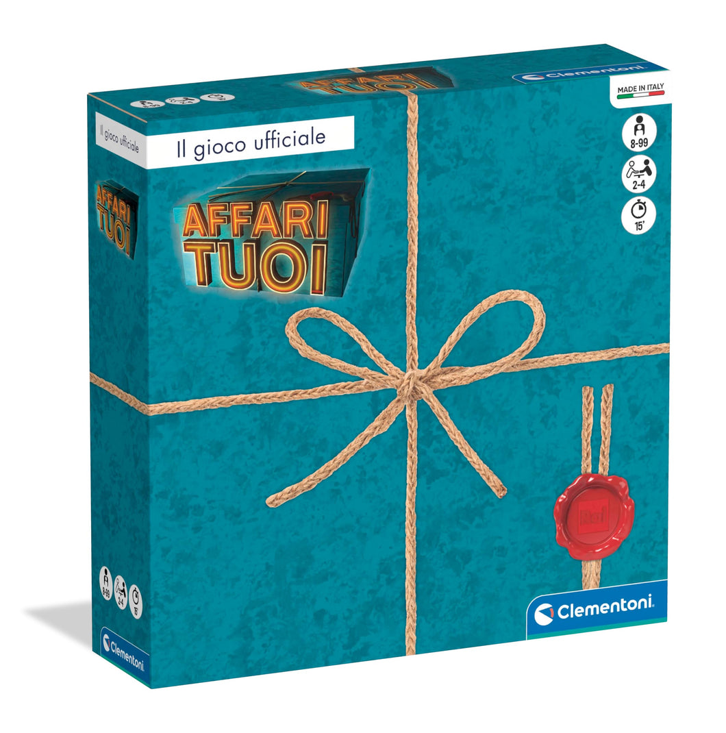Clementoni Giochi da Tavolo - Affari Tuoi RAI - Gioco di Società Adulti e Bambini 8 Anni, Strategia e Ingegno, Divertimento in Famiglia, Ispirato al Programma TV, 2-4 giocatori, Made in Italy, 16882