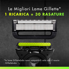Carica l'immagine nel visualizzatore di Gallery, GilletteLabs Rasoio A Mano Libera Con Barra Esfoliante, 1 Manico + 1 Lametta Di Ricambio, Include Base Magnetica Premium